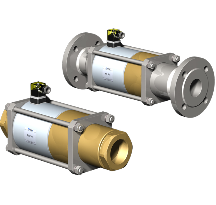 MK/FK50 - DN50, PN16, 2 BSP/NPT/FLANGE, NF/NA, 24,110,220 V DC OU AC