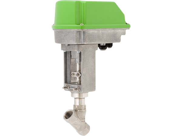VÁLVULA DE CONTROLE MOTORIZADA COMPACTA COM ASSENTO INCLINADO - MODELO 7210 