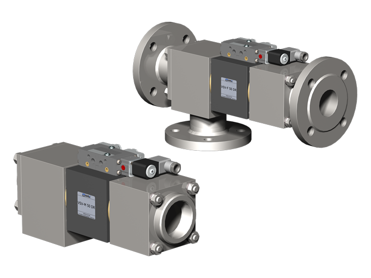 VSV-M/VSV-F 50DR - DN50, PN16/40 BAR, 2 BSP/NPT/FLANGE, NF 