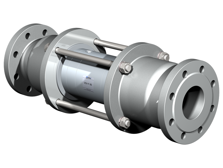 VSV-F 80 - DN80, PN16/40 BAR, 3 FLANGE, NF/NA