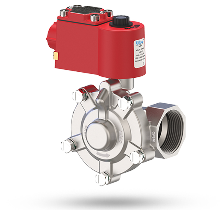 2 VIAS NA/NF SERVO-ACIONADA DP=1,5 A 12 BAR 180°C 1/2 - 2 POL - VAPOR 2 VIAS NA/NF SERVO-ACIONADA DP=1,5 A 12 BAR 180°C 1/2 - 2 POL - VAPOR