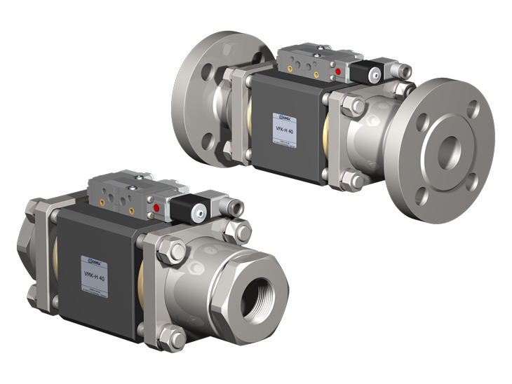 VÁLVULA COAXIAL PNEUMÁTICA - MODELO VMK-H40 / VFK-H40