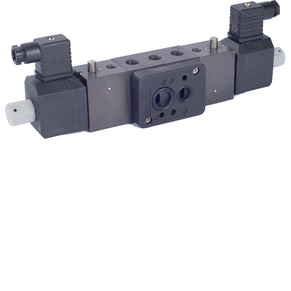 3/2 OU 5/2 VIAS DUPLO SOLENOIDE 1/4 - 1/2POL. - AR COMPRIMIDO