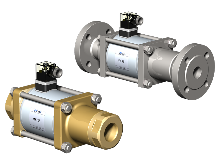 MK/FK25 - DN25, PN16/40/64/100 BAR, 1 @ 1.1/2 BSP/NPT/FLANGE, NF/NA, 24,110,220 V DC OU AC